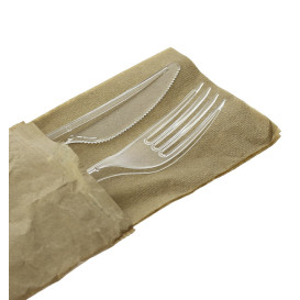 Cutlery Set Reusable PS 2 Pieces + Napkin (250 Units)