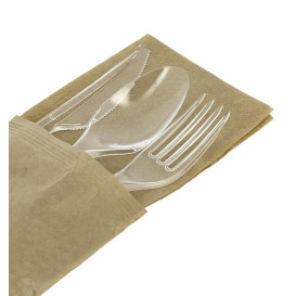 Cutlery Set Reusable PS 3 Pieces + Napkin (250 Units)