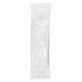 Cutlery Set Reusable PS 4 Pieces + Napkin (250 Units)