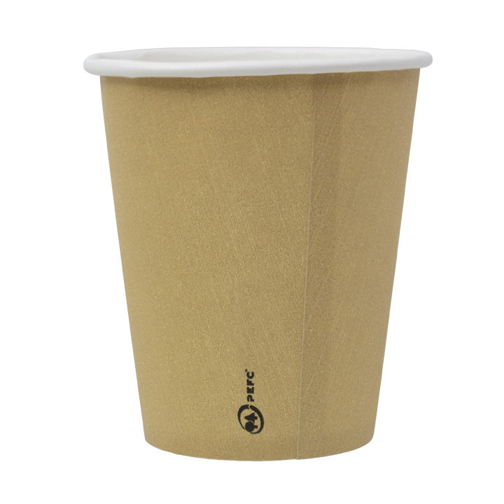 Paper Cup 9 Oz/280ml Kraft-Kraft Ø8,1cm (50 Units) 