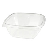 Plastic Bowl PET Square Shape 375ml 125x125x50mm (50 Units) 