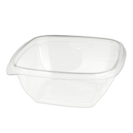 Plastic Bowl PET Square Shape 375ml 125x125x50mm (50 Units) 