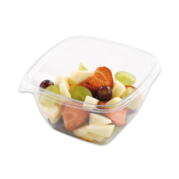 Plastic Bowl PET Square Shape 375ml 125x125x50mm (50 Units) 