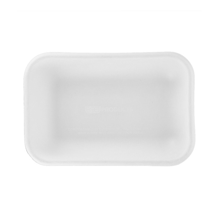 Sugarcane Tray Ecologic White 470ml 18,0x12,0x4,0cm (400 Units)