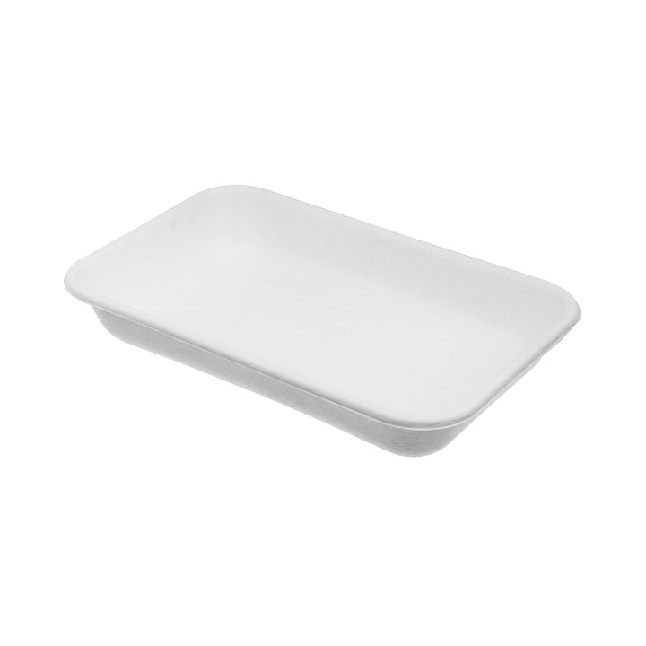 Sugarcane Tray Ecologic White 710ml 21,5x14,0x4,0 cm (400 Units)