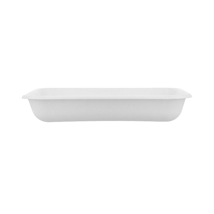 Sugarcane Tray Ecologic White 710ml 21,5x14,0x4,0 cm (400 Units)