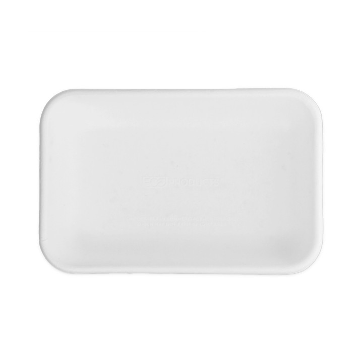 Sugarcane Tray Ecologic White 710ml 21,5x14,0x4,0 cm (50 Units) 