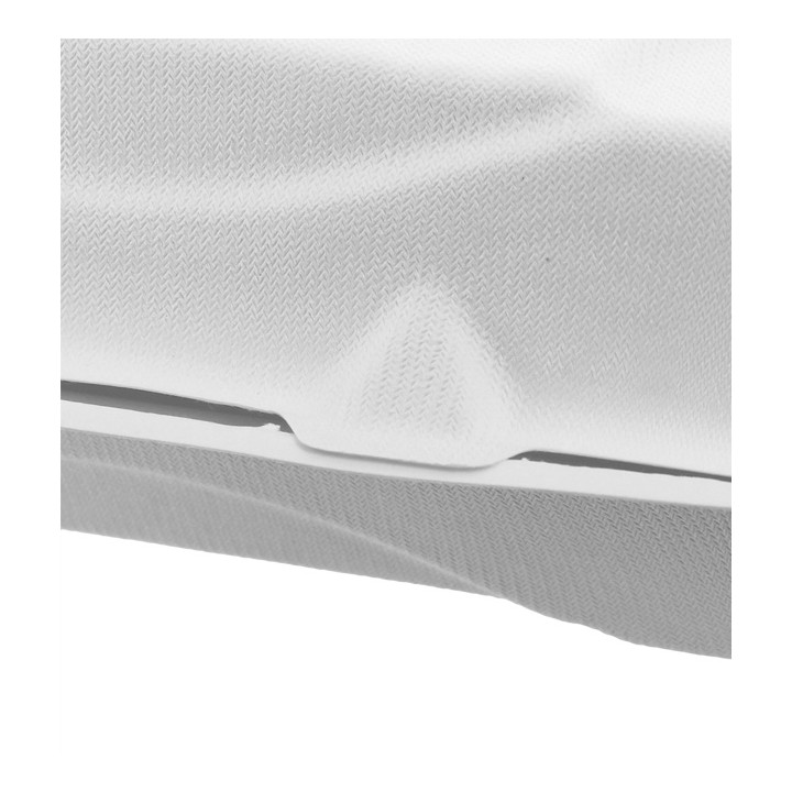 Sugarcane Hinged Container White 23x15x7,5cm (50 Units)