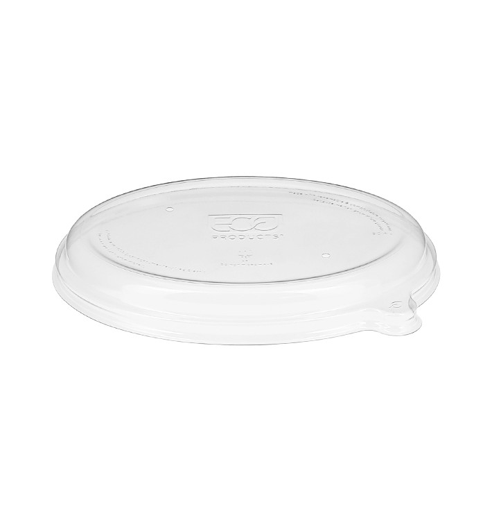 Plastic Lid RPET for Oval Sugarcane Tray Ecologic Clear 710 and 940 ml (50 Units) 