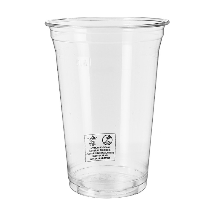 Cornstarch Cup PLA Bio Clear 550ml Ø9,5cm (70 Units) 