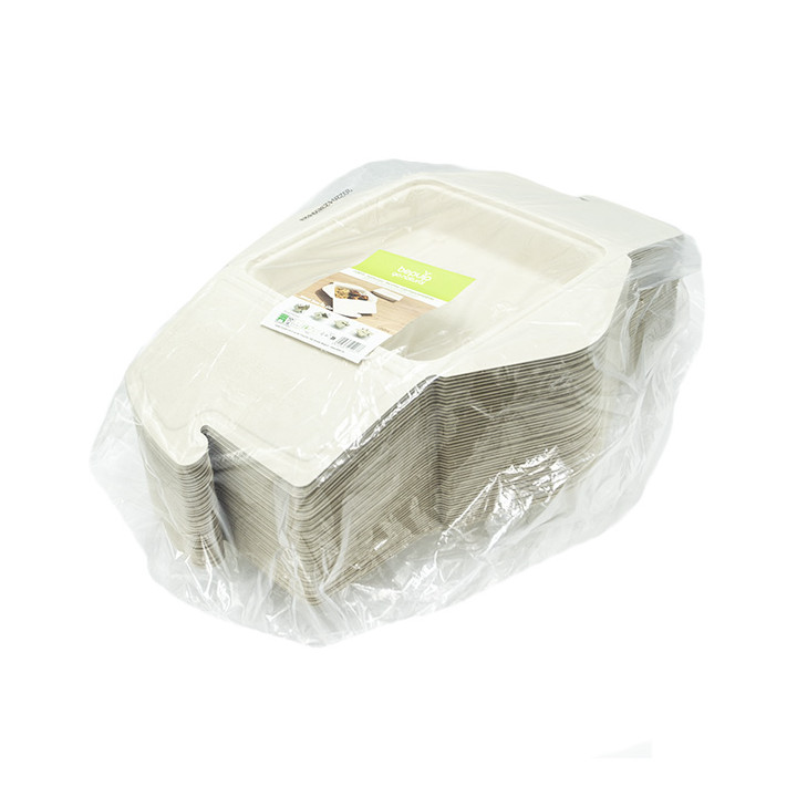 Package Sugarcane MenuBox 21x21x4cm 1350ml (50 Units)