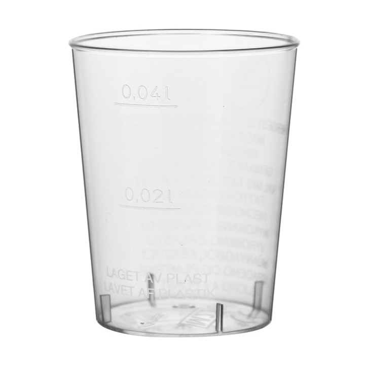 Plastic Shot PS Injection Moulding Clear 40 ml (50 Units) 