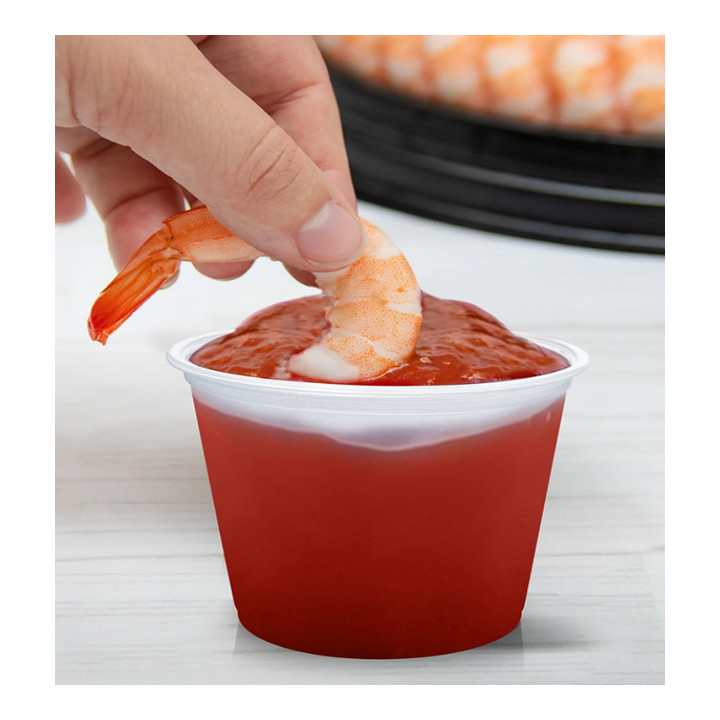 Plastic Souffle Cup PP Clear 30ml Ø4,8cm (125 Units)  
