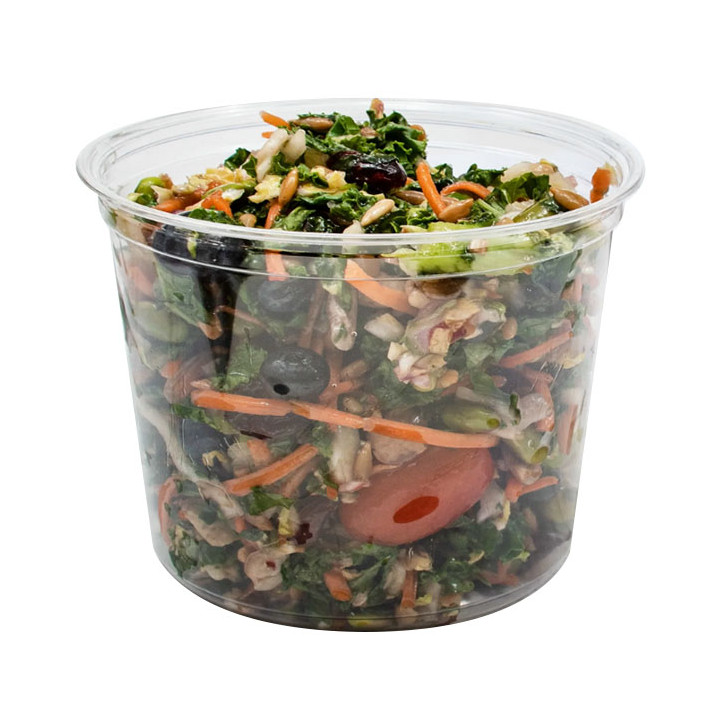 Plastic Deli Container PP "Deli" 24Oz/710ml Clear Ø12cm (500 Units)