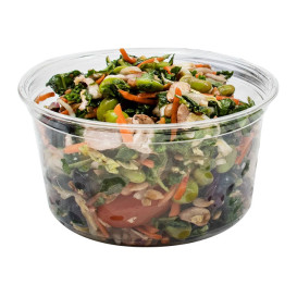 Plastic Deli Container PP "Deli" 16Oz/473ml Clear Ø12cm (500 Units)