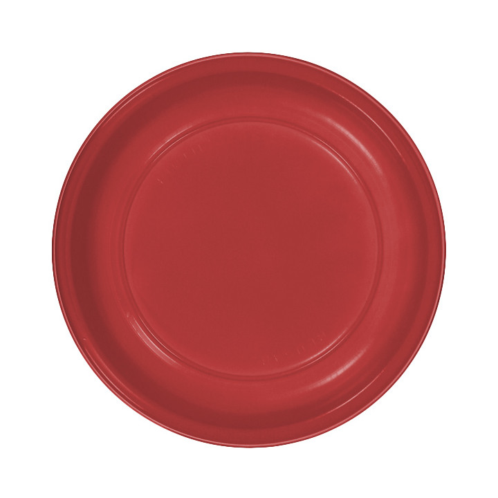 Reusable Plate Deep Economic PS Red Ø20,5cm (25 Units) 