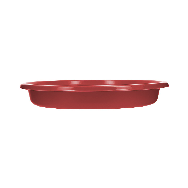 Reusable Plate Deep Economic PS Red Ø20,5cm (25 Units) 