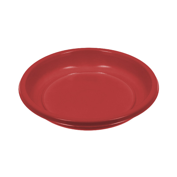 Reusable Plate Deep Economic PS Red Ø20,5cm (150 Units)