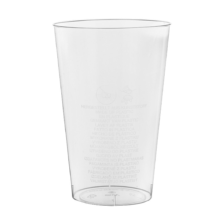 Plastic Cup PS Injection Moulding Clear 400 ml (500 Units)