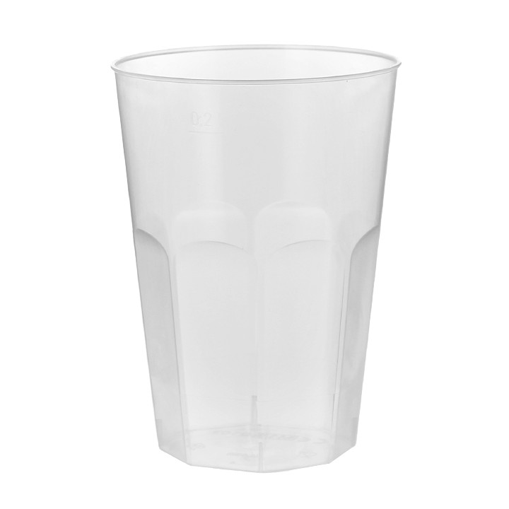 Plastic Cup PP "Deco" Clear 200 ml (500 Units)