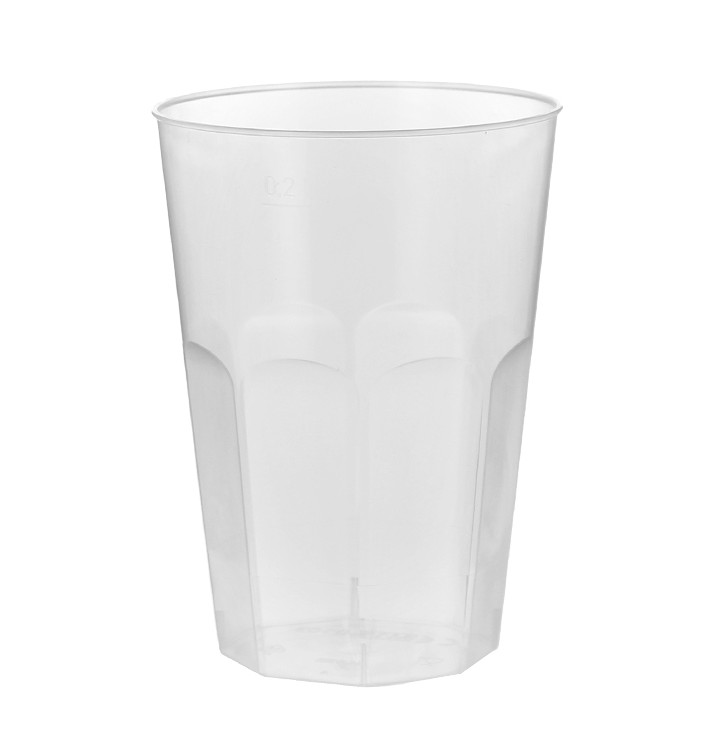 Plastic Cup PP "Deco" Clear 200 ml (25 Units) 
