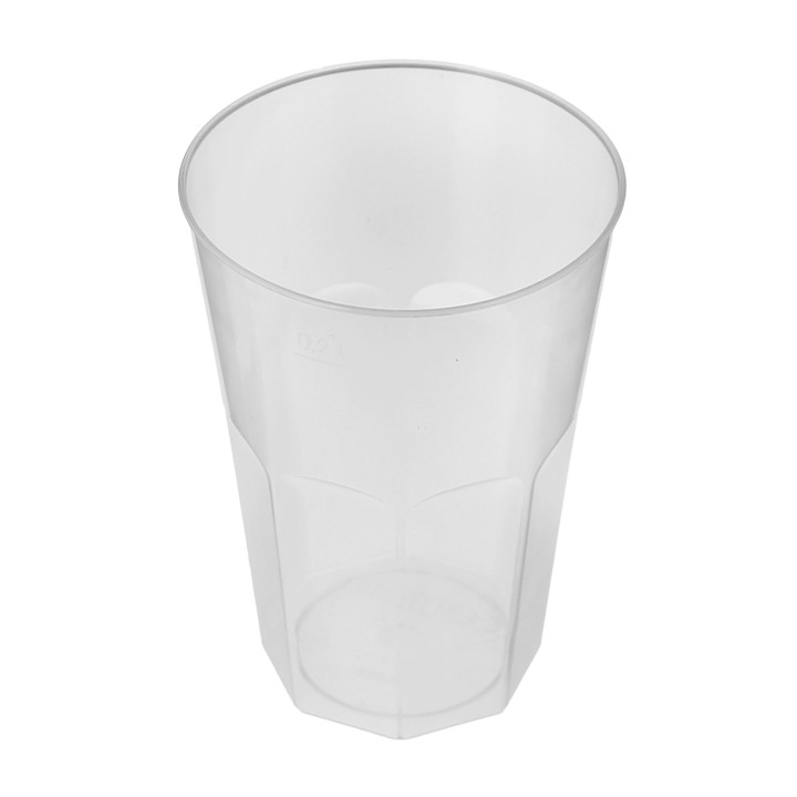 Plastic Cup PP "Deco" Clear 200 ml (25 Units) 