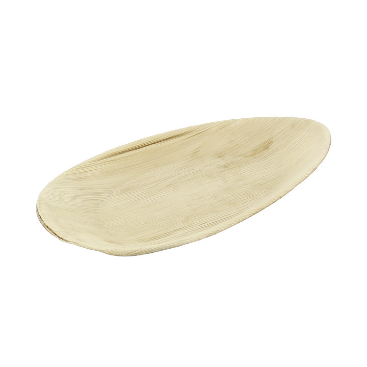 Palm Leaf Tray Oval Shape 30x16cm (25 Units) 