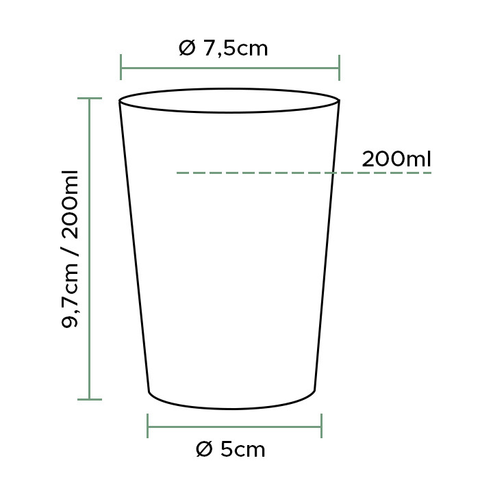 Plastic Cup PS Clear 200 ml (1000 Units)