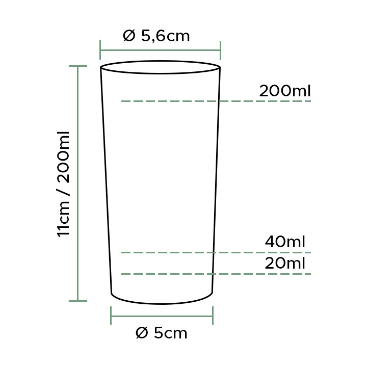 Plastic Whisky Glass PS Injection Moulding 200 ml (500 Units)