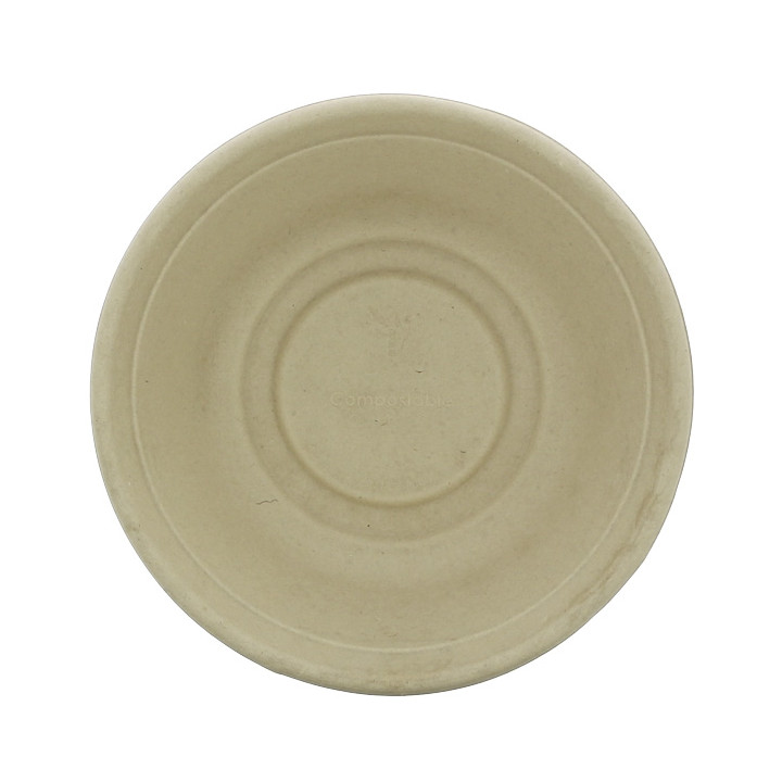 Sugarcane Bowl with Lid 1000ml Ø21x6cm (15 Units) 