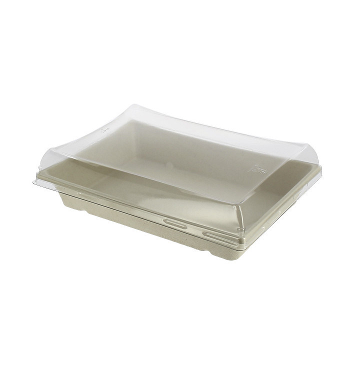 Sugarcane Tray with Lid 750ml 22x16x6cm (15 Units) 