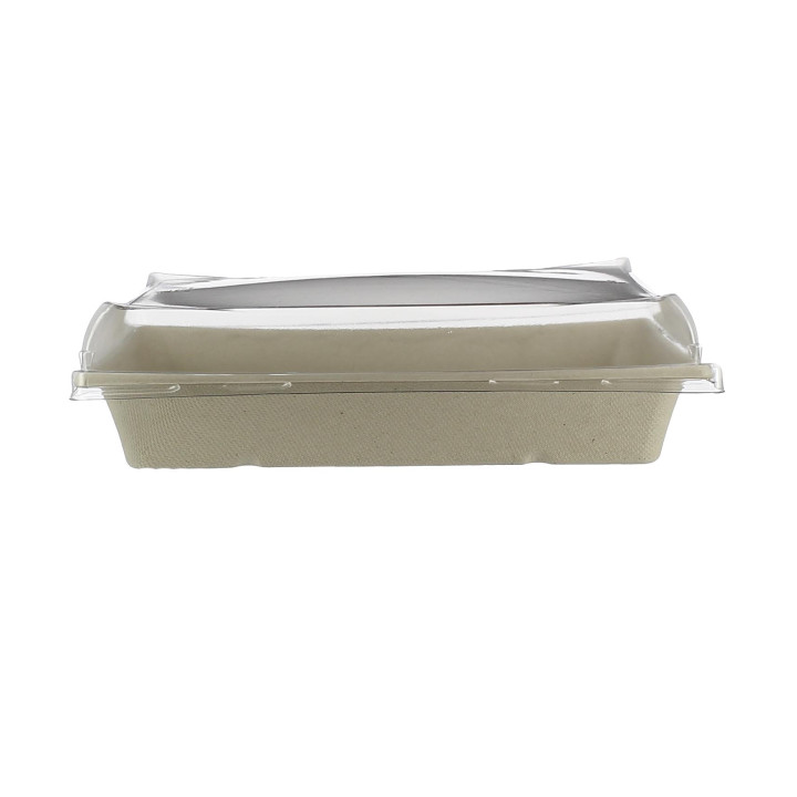Sugarcane Tray with Lid 750ml 22x16x6cm (90 Units)