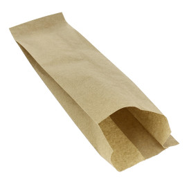Paper Baguette Bag Grease-Proof Opened Kraft 9+5x32cm (1000 Units)