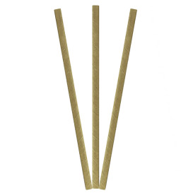 Paper Straw Straight Kraft Ø0,6cm 19,7cm (500 Units) 