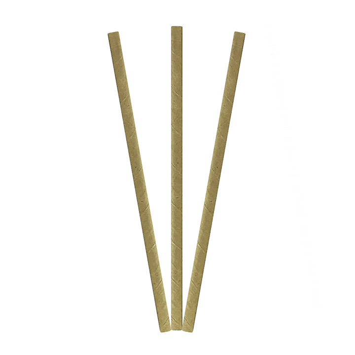 Paper Straw Straight Kraft Ø0,6cm 19,7cm (3000 Units)
