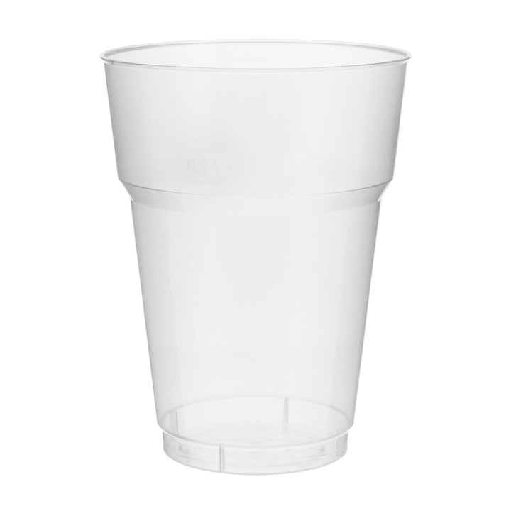 Plastic Pint Glass PP Clear 200 ml (1000 Units)