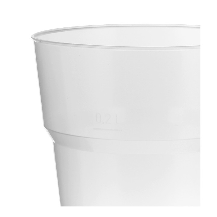 Plastic Pint Glass PP Clear 200 ml (1000 Units)