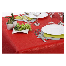 Non-Woven PLUS Tablecloth Red 120x120cm (100 Units) 