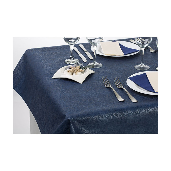 Non-Woven PLUS Tablecloth Blue 120x120cm (100 Units) 