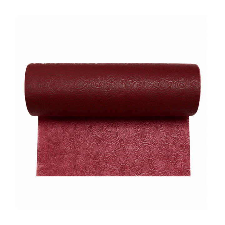 Non-Woven PLUS Tablecloth Roll Burgundy 1,2x50m P40cm (1 Unit) 