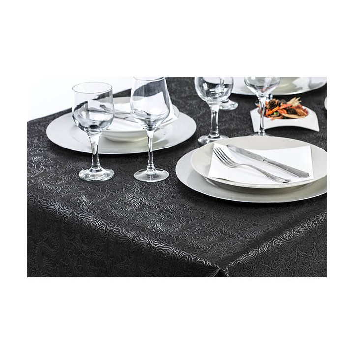 Non-Woven PLUS Tablecloth Roll Black 1,2x50m P40cm (1 Unit) 