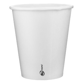 Paper Cup White 9 Oz/280ml Ø8,1cm (50 Units) 
