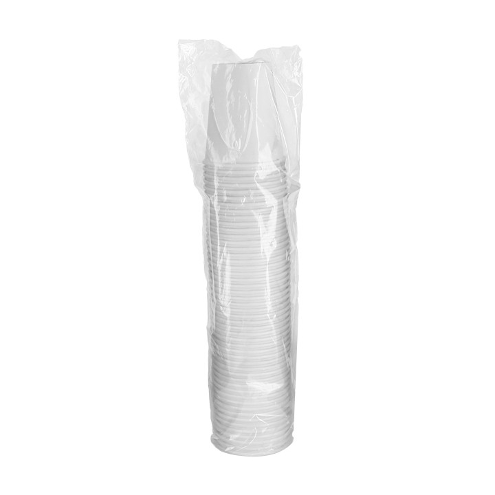 Paper Cup White 9 Oz/280ml Ø8,1cm (50 Units) 
