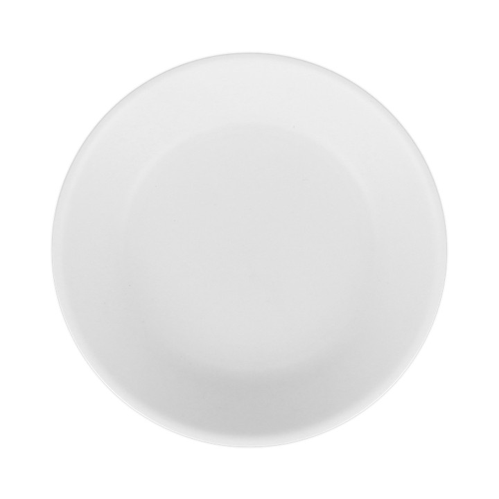 Reusable Plate Durable PP Mineral White Ø18cm (6 Units)