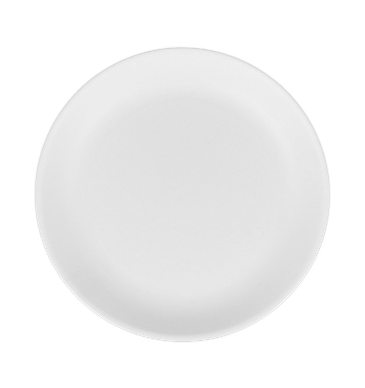 Reusable Plate Durable PP Mineral White Ø21cm (12 Units)