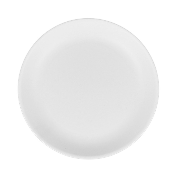 Reusable Plate Durable PP Mineral White Ø21cm (54 Units)