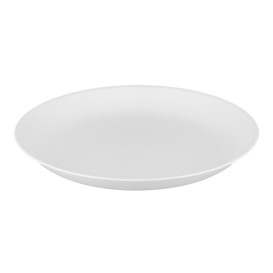 Reusable Plate Durable PP Mineral White Ø21cm (12 Units)