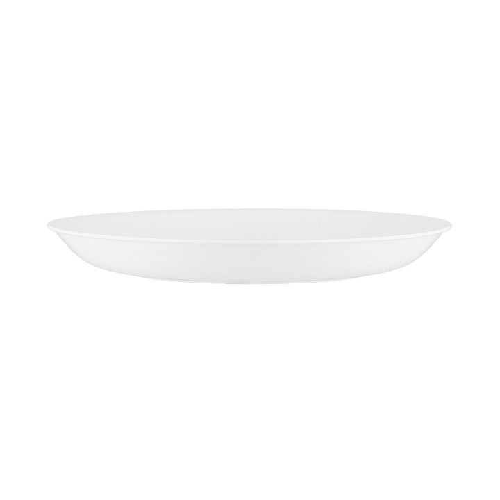Reusable Plate Durable PP Mineral White Ø21cm (54 Units)