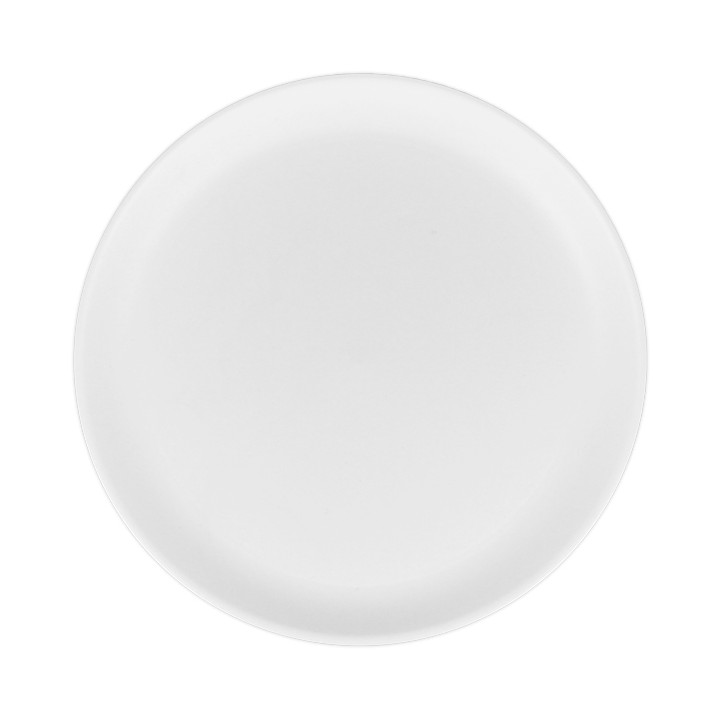 Reusable Plate Durable PP Mineral White Ø23,5cm (6 Units)