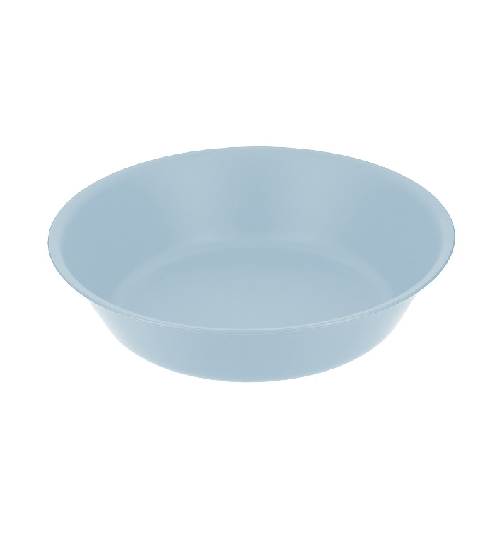 Reusable Plate Deep Durable Mineral-Filled PP Blue Ø18cm (1 Unit)